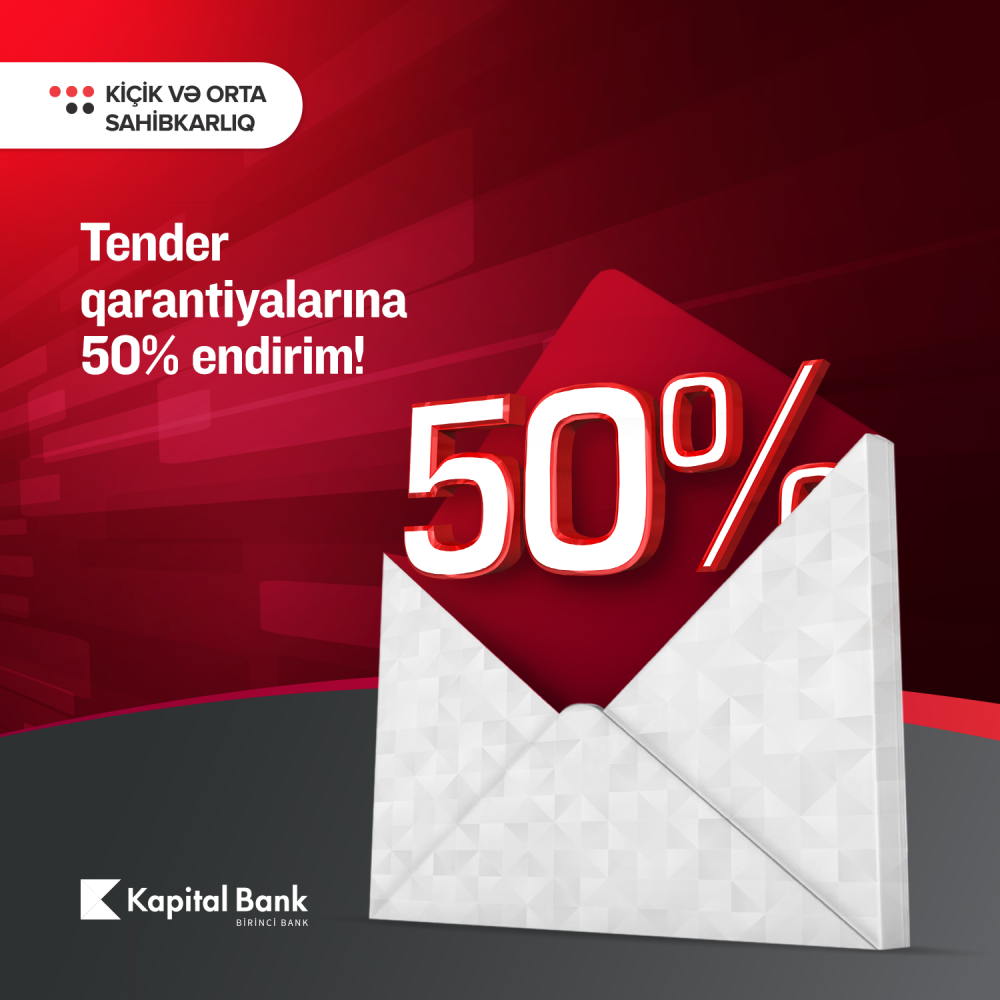 Bu bank tender qarantiyalarına endirimlər elan etdi - FOTO